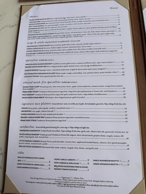 Menu photo 3 Shorebird Sedona, AZ Menu photo 3 Shorebird Sedona, AZ