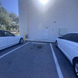 Parking behind the building