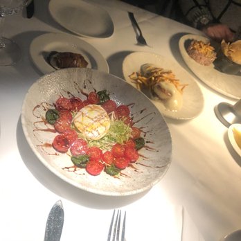 Chairman's Steakhouse - Burrata Salad, scallops with hickory sticks and steak tare tare - Steakhouses Near Me - Calgary, Alberta Chairman's Steakhouse - Burrata Salad, scallops with hickory sticks and steak tare tare - Steakhouses Near Me - Calgary, Alberta