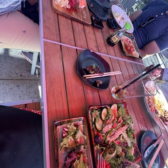 Jade Restaurant - Everyone's finished meals with the SUSHI PLATE that finally came! $60?!!! - Sushi Bars Near Me - Long Beach, California Jade Restaurant - Everyone's finished meals with the SUSHI PLATE that finally came! $60?!!! - Sushi Bars Near Me - Long Beach, California