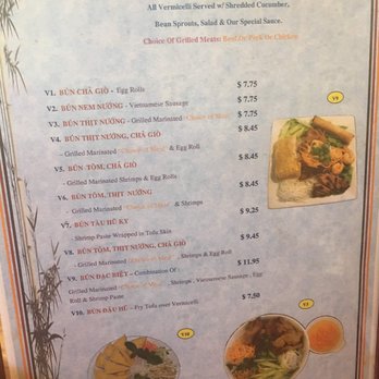 Pho 2012 Bistro - menu as of 10-21-2018 - Vietnamese Near Me - Anaheim, California