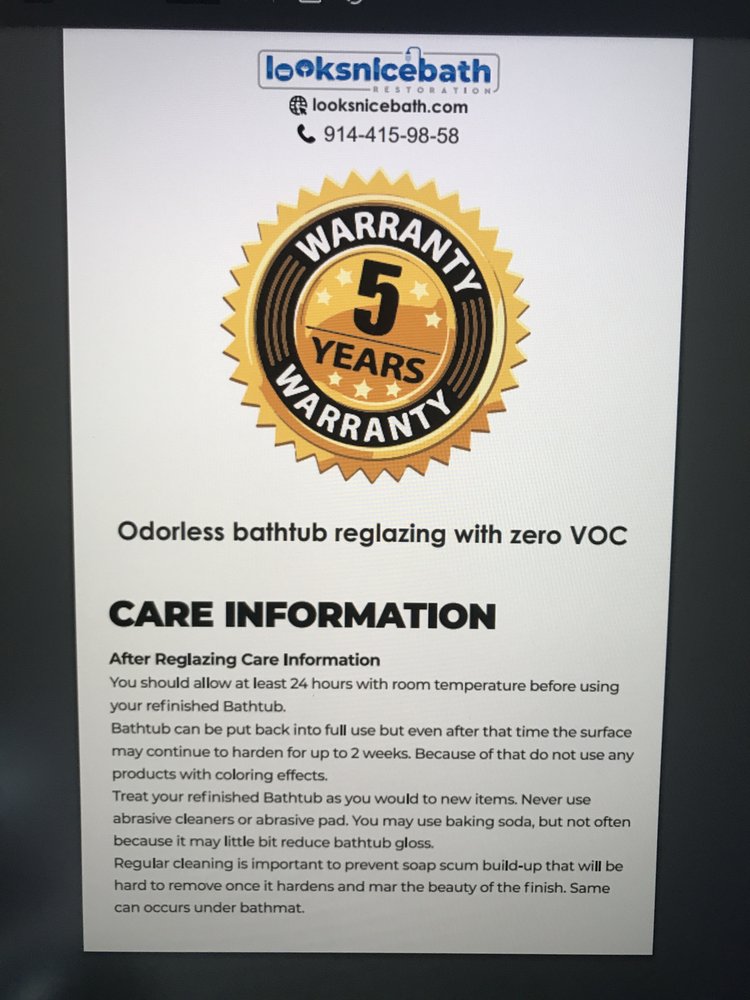 ODORLESS BATHTUB REGLAZING Request a Quote 120 Photos 2010 Ocean