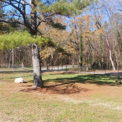 City of Lafayette Dog Park - The picnic table off to the right there just to prove it is there