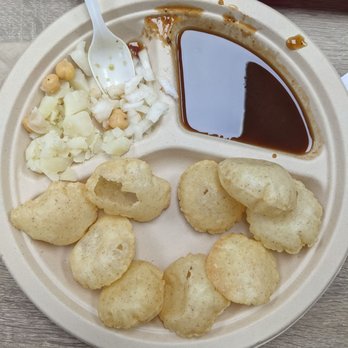 Bombay Chaat House - Pani puri with the most bland filling - Indian Near Me - Milpitas, California