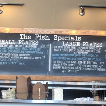 Fish - Chalkboard specials - Seafood Near Me - Sausalito, California Fish - Chalkboard specials - Seafood Near Me - Sausalito, California