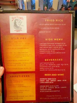 Menu photo 6 Stir Fresh Mongolian Grill San Diego, CA Menu photo 6 Stir Fresh Mongolian Grill San Diego, CA