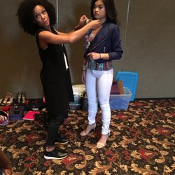 MYN Image - On set at the Grand Prairie Magazine shoot with Miss Asian America Texas