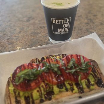 Kettle On Main - Avocado toast and matcha latte - Coffee & Tea Near Me - Fallbrook, California