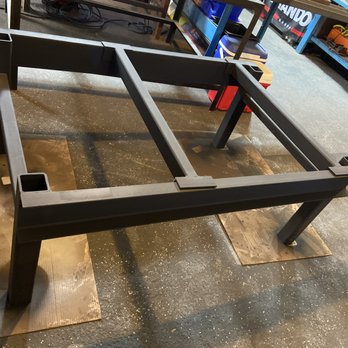 Self-Made Metals - Engine overhaul table - Metal Fabricators Near Me