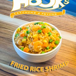 Fried rice shrimp
