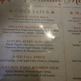 TJ Callahan's Pub - Name of fall specialty drinks - Pubs Near Me - Tewksbury, Massachusetts TJ Callahan's Pub - Name of fall specialty drinks - Pubs Near Me - Tewksbury, Massachusetts