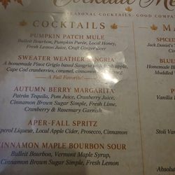 TJ Callahan's Pub - Name of fall specialty drinks