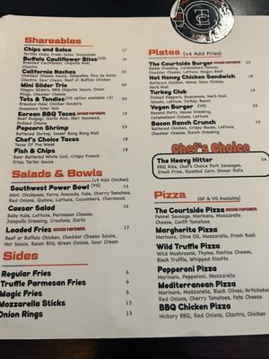 Menu photo 2 The Courtside Lounge Santa Monica, CA