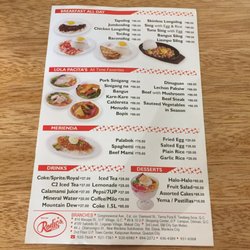 Rodic's - Rodic's Menu
