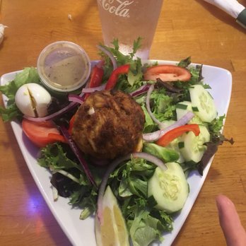Buddy's Crabs & Ribs - Crab cake salad - Seafood Near Me - Annapolis, Maryland Buddy's Crabs & Ribs - Crab cake salad - Seafood Near Me - Annapolis, Maryland