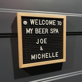 Beer Spa - Personalized sign on door - Day Spas Near Me - Orlando, Florida Beer Spa - Personalized sign on door - Day Spas Near Me - Orlando, Florida
