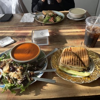 W D Deli - Tomato soup, mikes salad, and spinach artichoke chicken panini - Delis Near Me - San Antonio, Texas W D Deli - Tomato soup, mikes salad, and spinach artichoke chicken panini - Delis Near Me - San Antonio, Texas