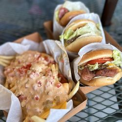 Willie's Burgers - Zoo fries and Hammer 2 with pastrami added