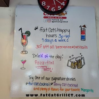 Fat Cat Bar & Grill - drink specials - Bars Near Me - Norwich, Connecticut