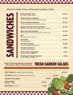 Menu photo 1 D’s Diner Santa Rosa, CA Menu photo 1 D’s Diner Santa Rosa, CA