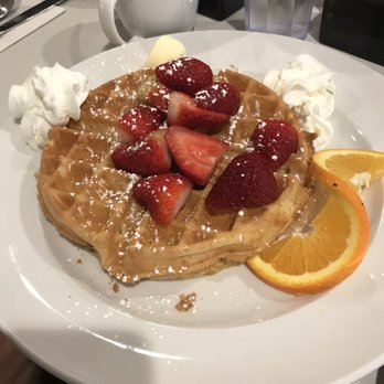 Nudy's Cafe - Ardmore - Belgian waffles topped with strawberries and whipped cream - Breakfast & Brunch Near Me - Ardmore, Pennsylvania Nudy's Cafe - Ardmore - Belgian waffles topped with strawberries and whipped cream - Breakfast & Brunch Near Me - Ardmore, Pennsylvania