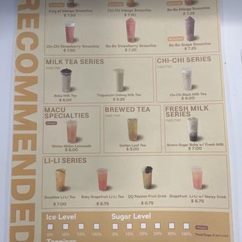 Macu Tea - Recommended drinks - Bubble Tea Near Me - Irvine, California