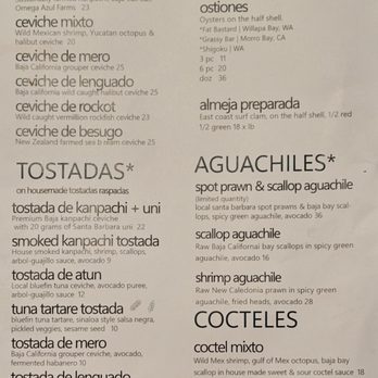 Holbox - One side of the menu - Latin American Near Me - Los Angeles, California Holbox - One side of the menu - Latin American Near Me - Los Angeles, California