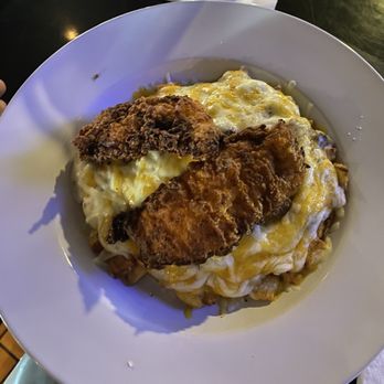 Tap It Local Chesapeake - Chicken tenders bowl. Sausage gravy, hella cheese, eggs, Breakfast Done Right. - Southern Near Me - Chesapeake, Virginia
