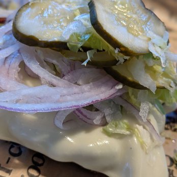 Dogfish Head Brewings & Eats - Wood grilled burger sans bun - American Near Me - Rehoboth Beach, Delaware