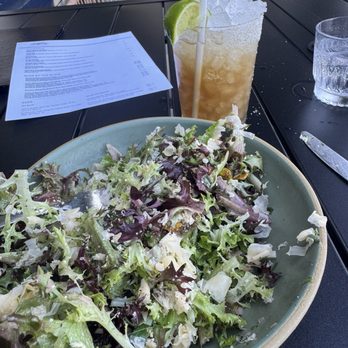 Stokes Adobe - Khruangbin--green-chile vodka and peanut-butter whiskey somehow tasting like a Thai-inspired summer slush. And salanova salad. - New American Near Me - Monterey, California Stokes Adobe - Khruangbin--green-chile vodka and peanut-butter whiskey somehow tasting like a Thai-inspired summer slush. And salanova salad. - New American Near Me - Monterey, California