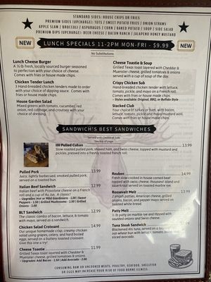 Menu photo 1 Bull Moose Bar & Grille Sandwich, IL