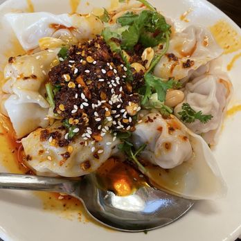 Mama Lu’s Dumpling House - spicy wontons pork & shrimp(10) - Chinese Near Me - Pasadena, California