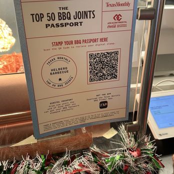 Helberg Barbecue - Top 50 BBQ Texas Passport QR code - Barbeque Near Me - Woodway, Texas Helberg Barbecue - Top 50 BBQ Texas Passport QR code - Barbeque Near Me - Woodway, Texas