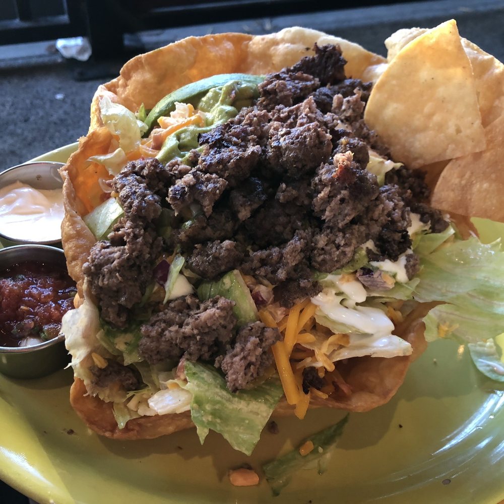 Hashes & Brews - Taco salad (requested beef) - Bars Near Me - San Bruno, California Hashes & Brews - Taco salad (requested beef) - Bars Near Me - San Bruno, California