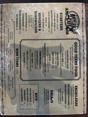 Menu photo 3 Richter's Antler Cafe Spring Branch, TX