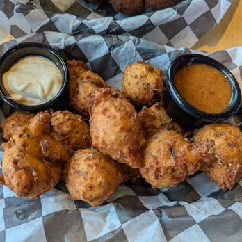 Angry Trout Cafe - Fried Wild Rice Fritters - Seafood Near Me - Grand Marais, Minnesota Angry Trout Cafe - Fried Wild Rice Fritters - Seafood Near Me - Grand Marais, Minnesota