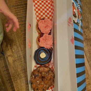 Wicked Donuts - Atomic Cherry Donut Apple Pear Fritter Donut - Donuts Near Me - Las Vegas, Nevada Wicked Donuts - Atomic Cherry Donut Apple Pear Fritter Donut - Donuts Near Me - Las Vegas, Nevada