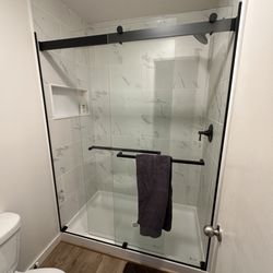 Tub-to-shower conversion
