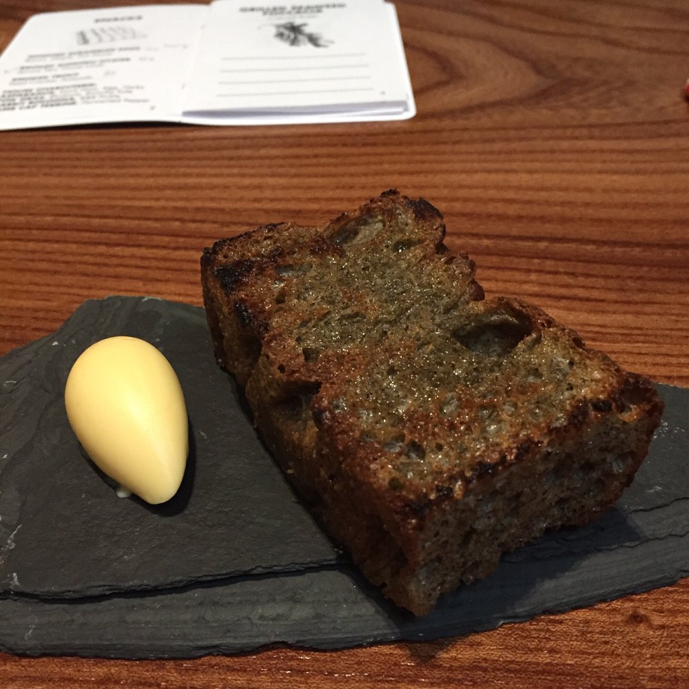 Lazy Bear - Nori bread and cultured butter (tangy, in a good way). One of the best dishes of the night. - New American Near Me - San Francisco, California
