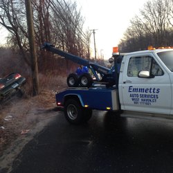 Emmett's Auto Service - winch out of a ditch to the road