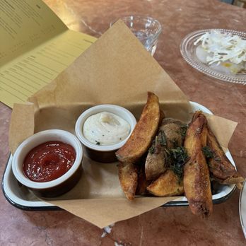 Corsica - Fries with spicy ketchup - Wine Bars Near Me - Denver, Colorado