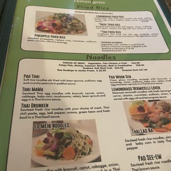 Lemongrass Thai Restaurant - Menu - Thai Near Me - San Antonio, Texas