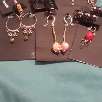 Corkfest - Wire wrapped earrings from my girl Delia. - Festivals Near Me - Albuquerque, New Mexico