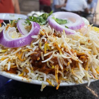 Mythri's Indian Cuisine - Special Chicken Biryani - got it extra spicy!  Very flavorful - Indian Near Me - Irving, Texas