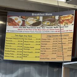 Happy Dogs - Breakfast menu