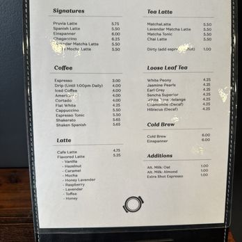 Pruvia Coffee Bar - Menu - Coffee & Tea Near Me - Gardena, California Pruvia Coffee Bar - Menu - Coffee & Tea Near Me - Gardena, California