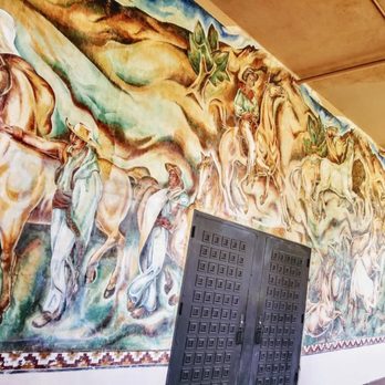 Fullerton Joint Union High School District - Pastoral California mural (1934); whitewashed 1939, restored 1997 - Middle Schools & High Schools Near Me - Fullerton, California Fullerton Joint Union High School District - Pastoral California mural (1934); whitewashed 1939, restored 1997 - Middle Schools & High Schools Near Me - Fullerton, California