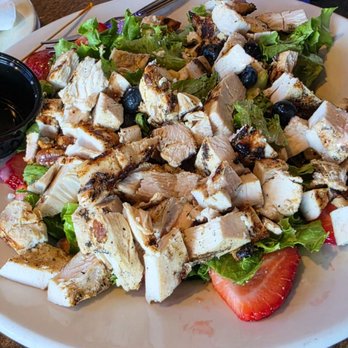 The Brass Rail - Summer salad with extra chicken. - American Near Me - O'Fallon, Missouri The Brass Rail - Summer salad with extra chicken. - American Near Me - O'Fallon, Missouri