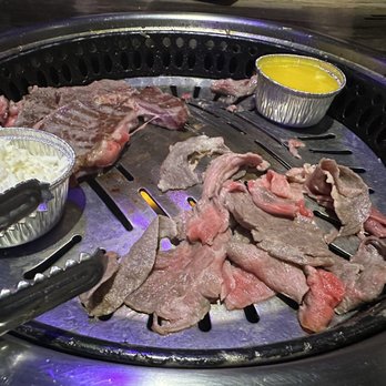 Hwaro 2 - Brisket, fondue cheese, and garlic butter. - Korean Near Me - Las Vegas, Nevada