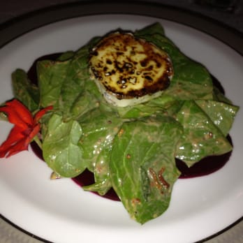 Escargot 41 - Spinach, Beet, and Goat Cheese Salad at Escargot 41 - French Near Me - Naples, Florida